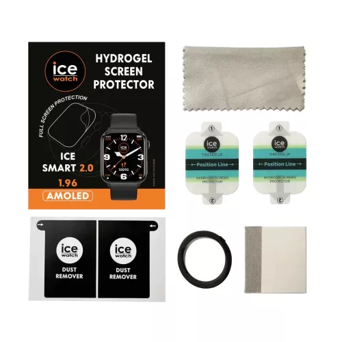Kijelzővédő fólia ICE smart 1.96 okosórához – teljes kijelzővédelem karcolások ellen