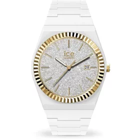 Ice-Watch női karóra – fehér glitter számlap, arany részletek