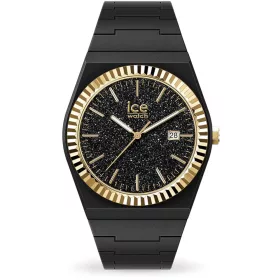 Ice-Watch női karóra – fekete glitter számlap, arany mutatók