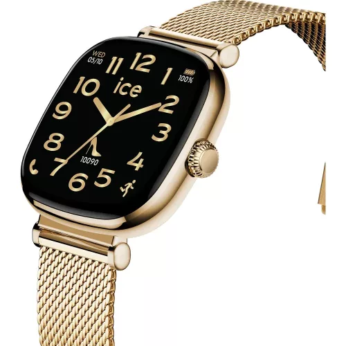 Ice-Watch ICE smart SQ 2.0 Gold Milanese 025234 okosóra – szögletes, AMOLED