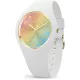 Ice-Watch női karóra – fehér szíj, szivárvány díszítés, 37 mm tok