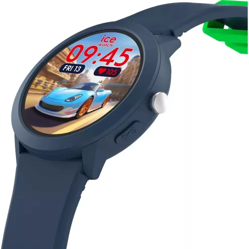 ICE Watch okosóra kék szilikon szíj kerek AMOLED kijelző