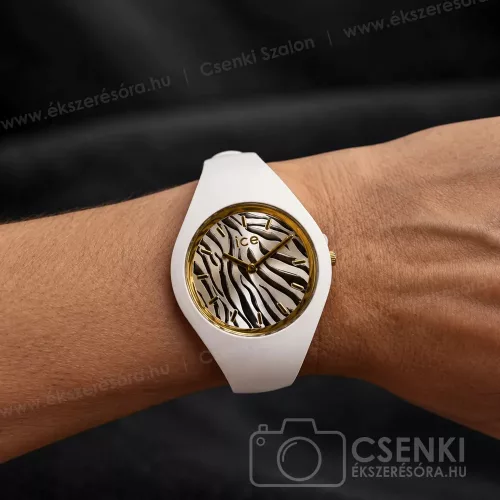 ICE-Watch ICE wild Almond Skin Zebra bézs-arany női karóra 025892