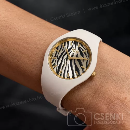 ICE-Watch ICE wild Almond Skin Zebra bézs-arany női karóra 025892