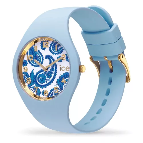 ICE-Watch ICE flower Blue Aura kék-arany női karóra 025899 számlap