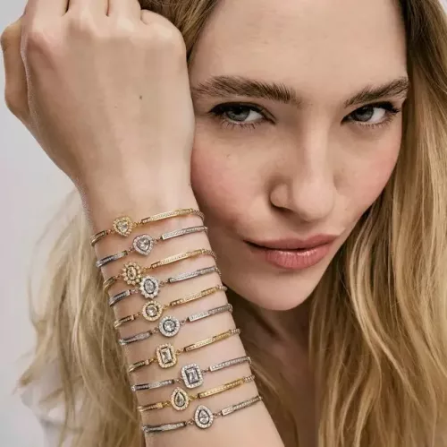 Nomination női karkötő szív medál cirkon köves elegáns