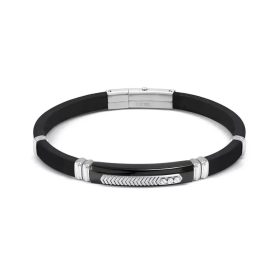 Nomination City 028818/075 férfi kaucsuk és acél karkötő