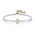 Nomination Royal Diamonds állítható női karkötő – rózsaarany bevonat, fehér cirkóniákkal (029801-017)