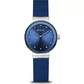 Bering 10129-707 női karóra – kék kaucsuk szíj, sötétkék számlap, safír üveg