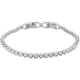 Swarovski Emily tennis karkötő – fehér kristályok, rhodium bevonat