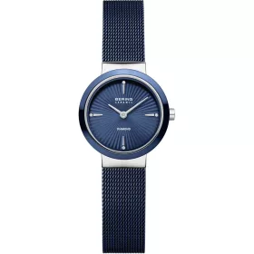 BERING Classic gyémántos kék-ezüst női karóra 10725-307
