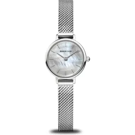 Bering 11022‑004 női karóra – ezüst acél mesh szíj, gyöngyház számlap, safír üveg