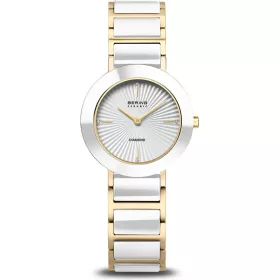 BERING Ceramic 4 gyémántos ezüst-arany női karóra 11429-758