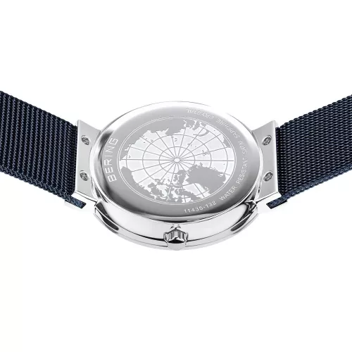 BERING női karóra kék számlappal gyémántokkal elegáns design
