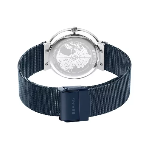 BERING női karóra kék számlappal gyémántokkal elegáns design