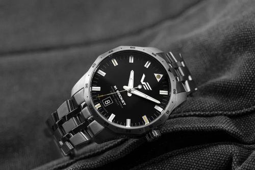 Vostok Europe Rocket N1 Compact automata óra – fekete számlap, bőr szíj