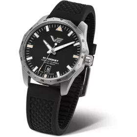 Vostok Europe Rocket N1 Compact automata óra – fekete számlap, kaucsuk szíj