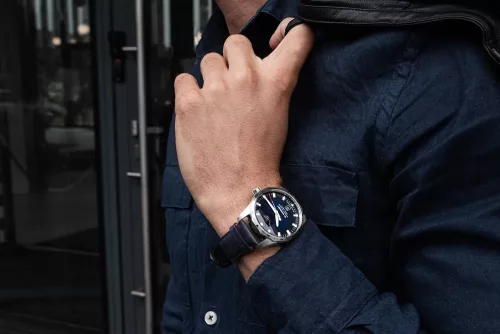 Vostok Europe N-1 Rocket Compact automata – kék számlap, kék bőr szíj, acél tok