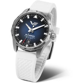 Vostok Europe Rocket Compact automata – kék számlap, fehér kaucsuk szíj, acél tok