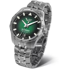 Vostok Europe Rocket Compact automata – zöld számlap, acél fémszíj, NH35