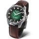 Vostok Europe Rocket Compact automata – zöld számlap, barna bőr szíj, acél tok
