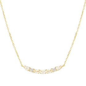 Nomination Colour Wave női nyaklánc – arany bevonat, fehér cirkónia kövekkel