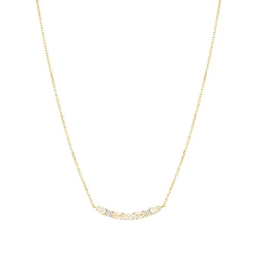 Nomination Colour Wave női nyaklánc – arany bevonat, fehér cirkónia kövekkel