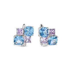 Nomination Colour Wave fülbevaló kék levendula cirkon