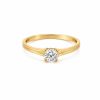 14 karátos arany szoliter gyűrű cirkon kővel