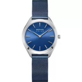 Bering 17331-307 női karóra – kék számlap, ezüst mesh szíj, gyémántberakás