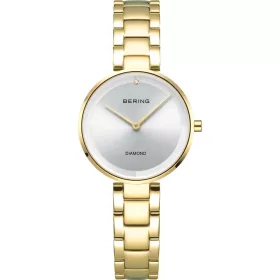 Bering 17529-730 női karóra – arany mesh szíj, világos számlap, gyémánt, safír üveg
