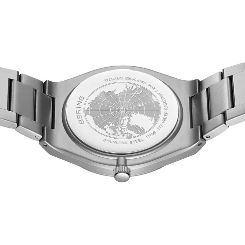 Bering Classic 17639-777 férfi karóra szürke számlappal, acél tokkal