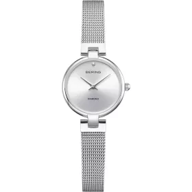 Bering 17724-000 női karóra – teljesen ezüst színű acél tok és mesh szíj, fehér számlap, safír üveg