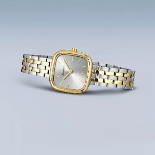 Bering 17926-714 női karóra – ezüst/arany acél szíj, ezüst számlap, safír üveg