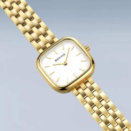 Bering 17926‑734 női karóra – arany tónusú acél szíj, fehér számlap, safír üveg
