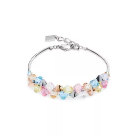 Coeur de Lion 2038/30-1522 karkötő – ezüst szín, pasztell kristály kövekkel