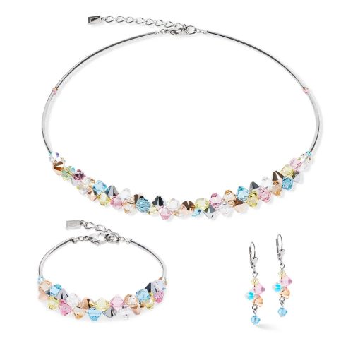 Coeur de Lion 2038/30-1522 karkötő – ezüst szín, pasztell kristály kövekkel