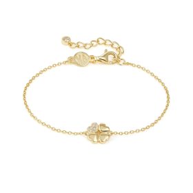 Nomination női karkötő arany lóhere cirkon köves elegáns