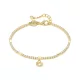 Nomination Petite Sparkle 242302/003 aranyozott ezüst karkötő négylevelű lóhere cirkónia