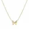 Nomination Petite Sparkle 242303/042 női aranyozott ezüst nyaklánc pillangó medállal