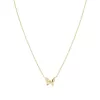 Nomination Petite Sparkle 242303/042 női aranyozott ezüst nyaklánc pillangó medállal
