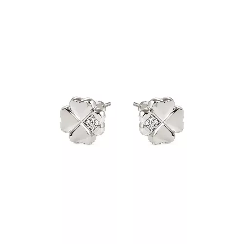 Nomination Petit Sparkle 242304/001 női ezüst lóhere fülbevaló cirkónia