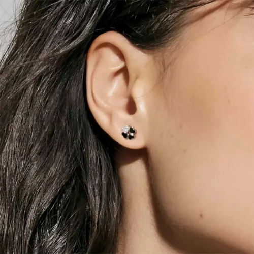 Nomination Petit Sparkle 242304/001 női ezüst lóhere fülbevaló cirkónia