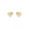 Nomination Petite Sparkle 242304/006 aranyozott ezüst szíves fülbevaló cirkónia