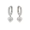 Nomination Petit Sparkle 242305/004 női ezüst karika fülbevaló szív cirkónia