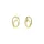 Nomination női fülbevaló aranyozott ezüst ovális cirkon köves elegáns