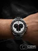 Doxa Trofeo Chronograph panda számlapos svájci férfi karóra-kézen