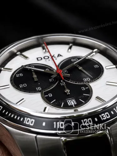 Doxa Trofeo Chronograph panda számlapos svájci férfi karóra-számlapja