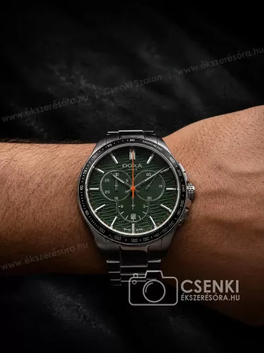 Doxa Trofeo Chronograph zöld számlapos svájci férfi karóra