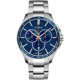 Doxa Trofeo Chronograph kék számlapos svájci férfi karóra